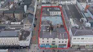 <p>An aerial shot of the block, flanked by Cook St and Oliver Plunkett St, that has been put on teh market. <br> </p> <p>An aerial shot of the block, flanked by Cook St and Oliver Plunkett St, that has been put on teh market. <br> </p>