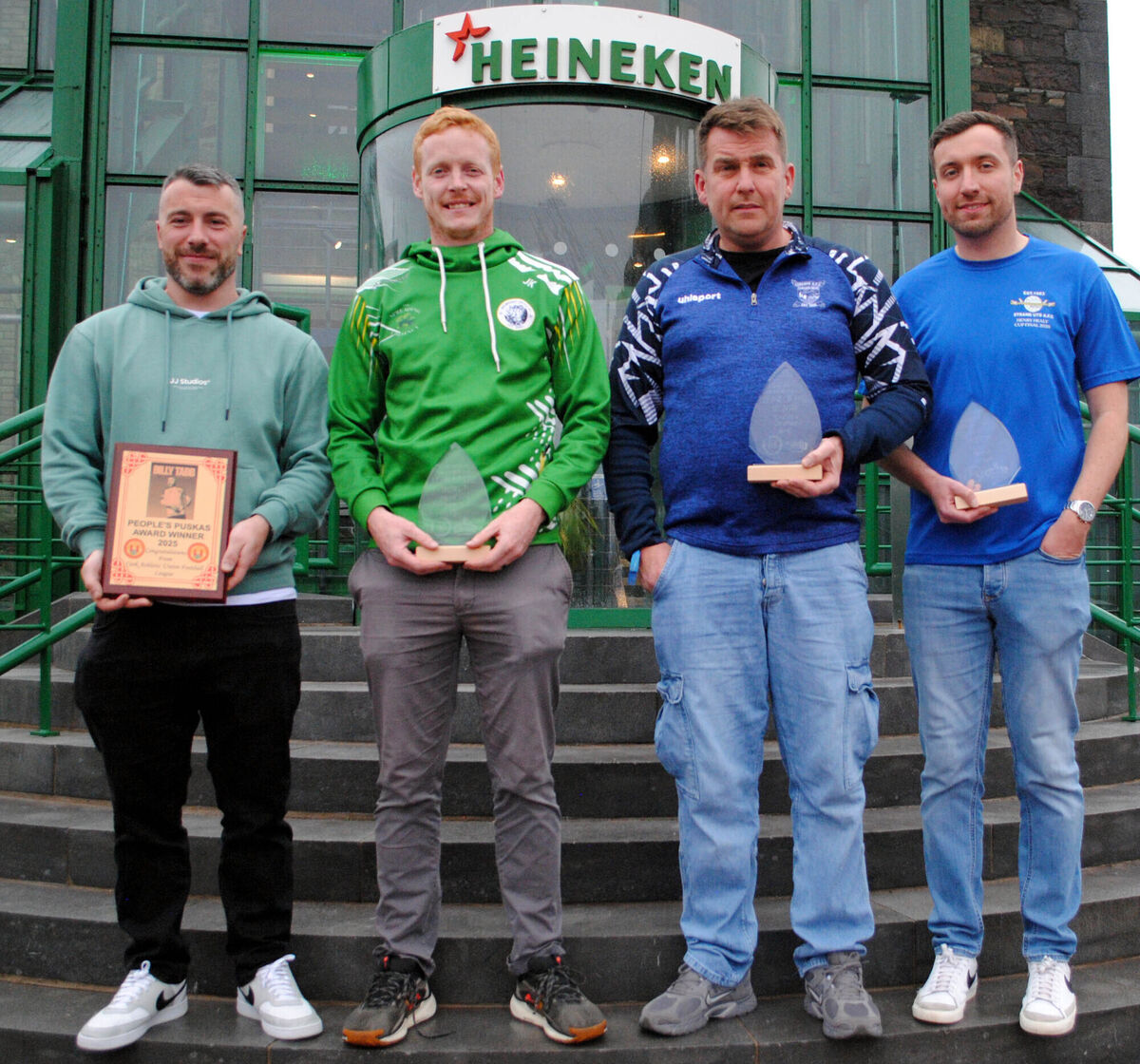 All the award winners - Billy Tabb, James Kelleher, Rory Hannaway and Adam Scott. All the award winners - Billy Tabb, James Kelleher, Rory Hannaway and Adam Scott.