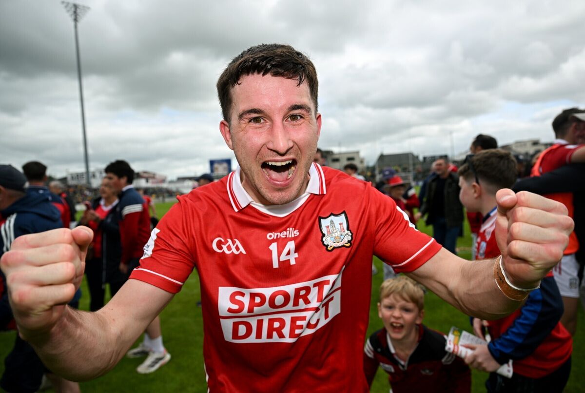 Chris Óg Jones of Cork celebrates after victory over Donegal. Picture: Ramsey Cardy/Sportsfile Chris Óg Jones of Cork celebrates after victory over Donegal. Picture: Ramsey Cardy/Sportsfile