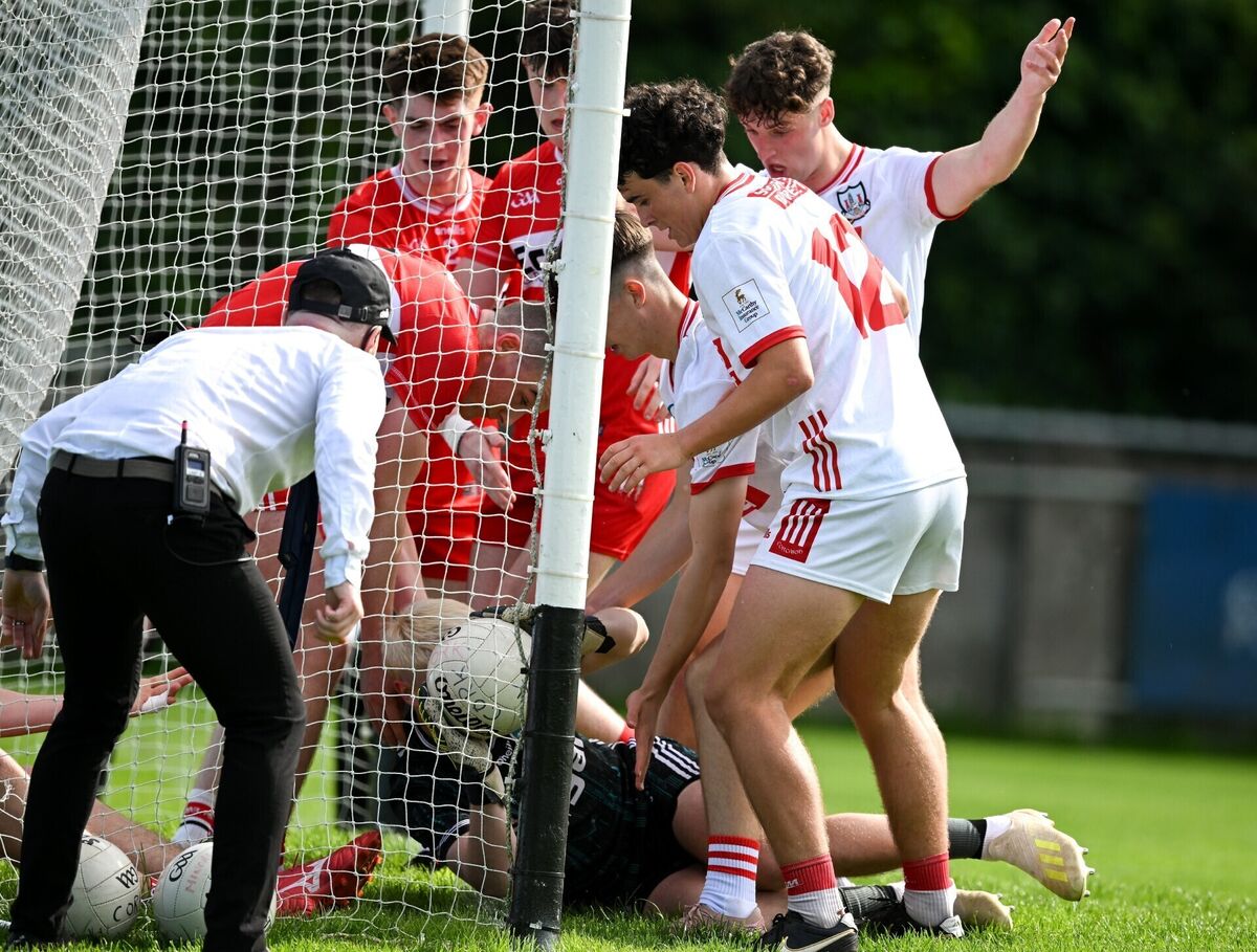 Derry goalkeeper Michael Doherty makes a save against Cork. Picture: Sam Barnes/Sportsfile Derry goalkeeper Michael Doherty makes a save against Cork. Picture: Sam Barnes/Sportsfile