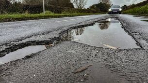 iStock-2177842830.jpg Potentially tyre-ripping potholes on a road in East Sussex 01
