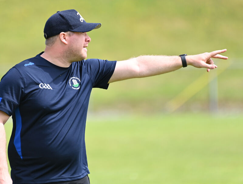 Castlehaven coach Gavin Gallagher against Douglas. Picture: Eddie O'Hare Castlehaven coach Gavin Gallagher against Douglas. Picture: Eddie O'Hare