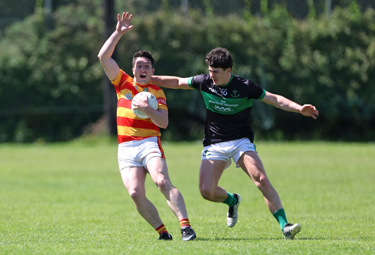 Oisin Whyte, Nemo Rangers, Micheal McSweeney, Newcestown. 2026 McCarthy Insurance Group Division 1 Football League, Nemo Rangers V's Newcestown, at Trabeg, Cork. Oisin Whyte, Nemo Rangers, Micheal McSweeney, Newcestown. 2026 McCarthy Insurance Group Division 1 Football League, Nemo Rangers V's Newcestown, at Trabeg, Cork.