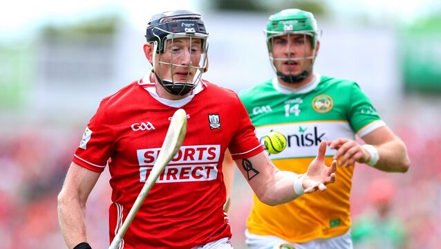 <p>Cork's Damian Cahalane clears from Brian Duignan of Offaly during their All-Ireland championship quarter-final clash at FBD Semple Stadium. Picture: INPHO/Tom O'Hanlon</p>