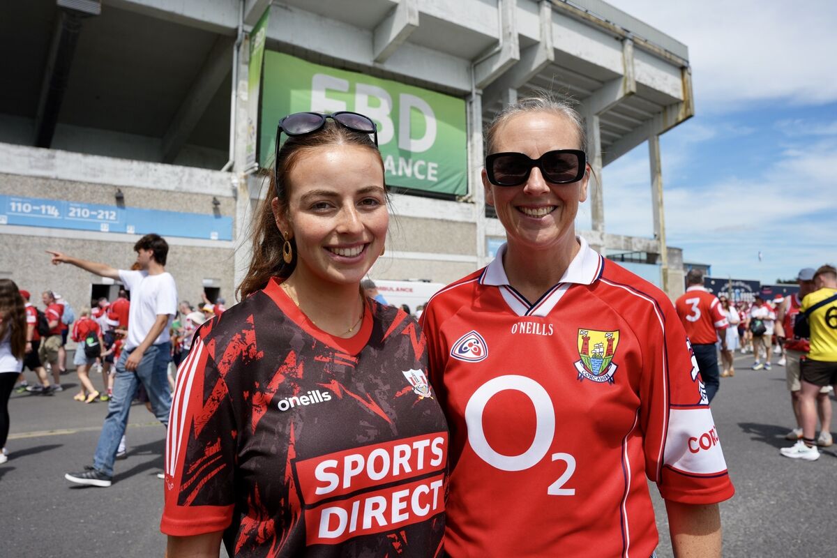 Kate and Helen O’Callaghan from Riverstick at Sunday's All-Ireland SHC quarter-final between Cork and Offaly at FBD Semple Stadium. Picture: Noel Sweeney Kate and Helen O’Callaghan from Riverstick at Sunday's All-Ireland SHC quarter-final between Cork and Offaly at FBD Semple Stadium. Picture: Noel Sweeney