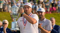 Wyndham Clark survives final-round scare to win US Open at Shinnecock Hills