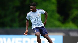 Bukayo Saka returns to training with rest of England squad Bukayo Saka returns to training with rest of England squad