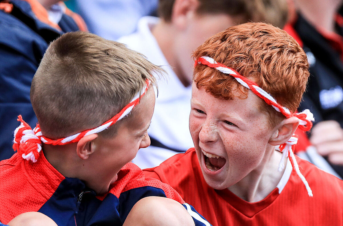Cork fans celebrate their side's goal against Derry in 2023. Picture: Evan Treacy/INPHO Cork fans celebrate their side's goal against Derry in 2023. Picture: Evan Treacy/INPHO