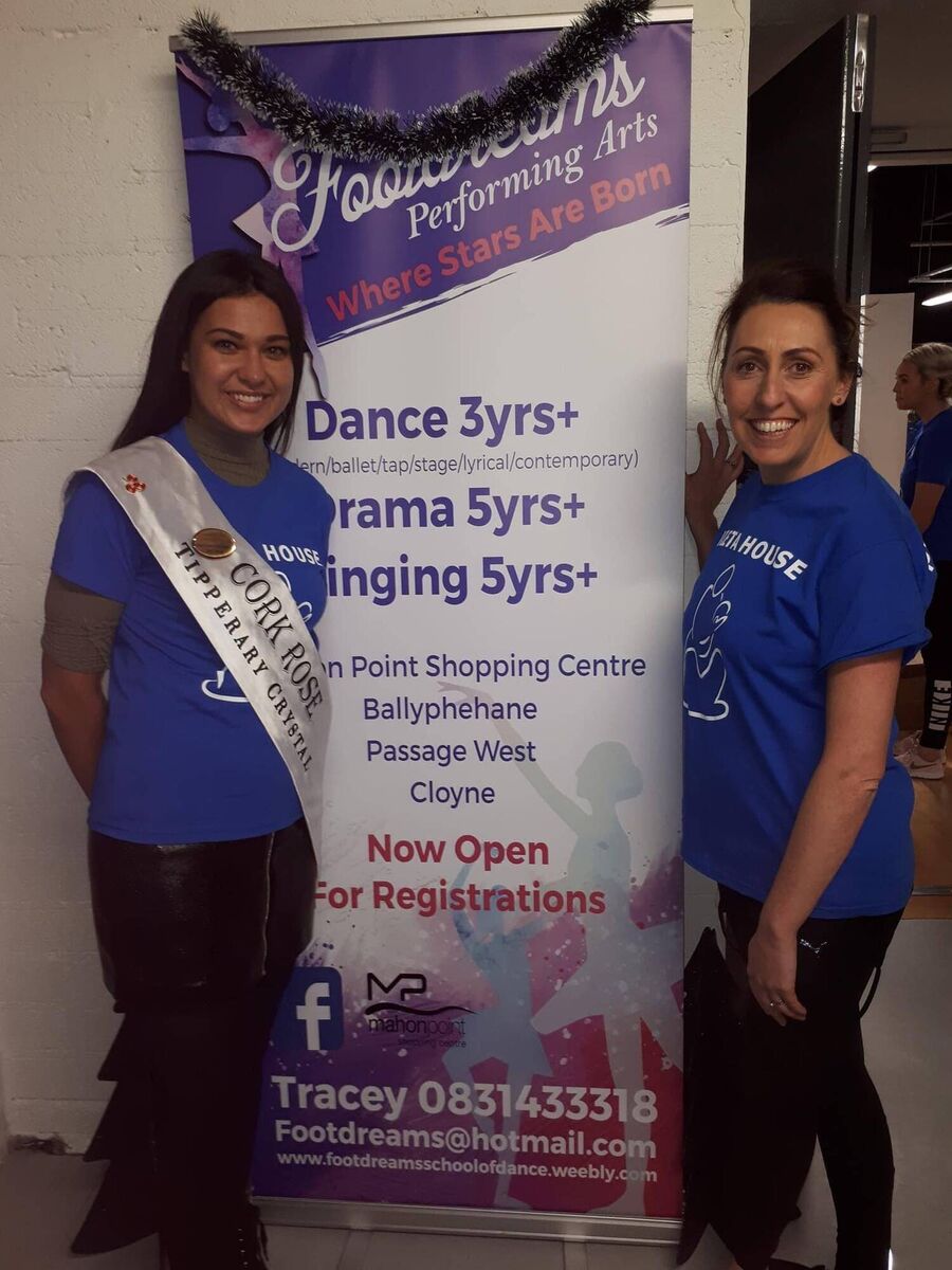 Stephanie McCarthy, 2019 Cork Rose, who was a student at Footdreams Performing Arts, with Lexi's mum, Tracey O Donovan Linnane. Stephanie McCarthy, 2019 Cork Rose, who was a student at Footdreams Performing Arts, with Lexi's mum, Tracey O Donovan Linnane.