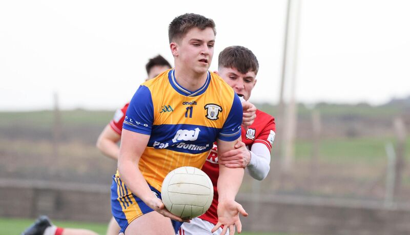 Clare's Seán Fennell and Cork's Seán O'Leary in action. Picture: Eamon Ward