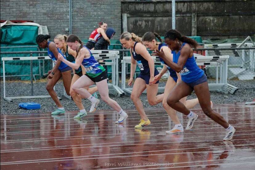 Tiffany Nwaedozie, on right, at the start of the 200m race at the 123.ie All-Ireland Schools Championships at Tullamore. Tiffany Nwaedozie, on right, at the start of the 200m race at the 123.ie All-Ireland Schools Championships at Tullamore.