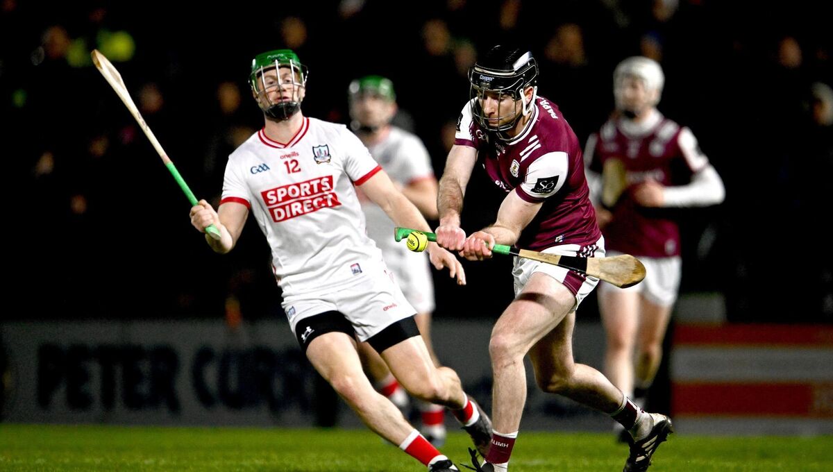 Padraic Mannion of Galway in action against Séamus Harnedy of Cork earlier this season. Picture: Ben McShane/Sportsfile