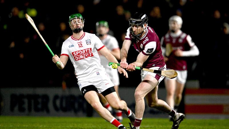 Padraic Mannion of Galway in action against Séamus Harnedy of Cork earlier this season. Picture: Ben McShane/Sportsfile
