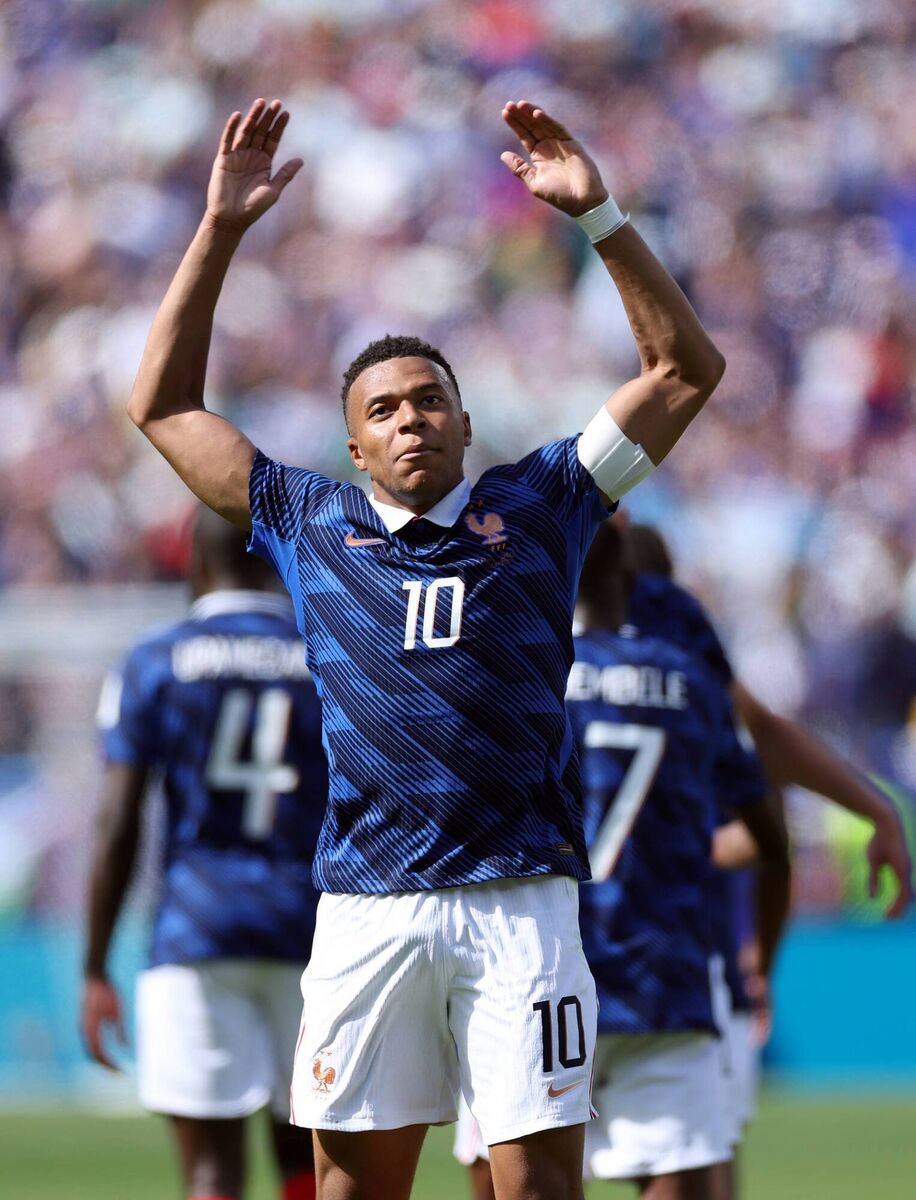  Kylian Mbappe of France celebrates scoring his team's first goal during the FIFA World Cup 2026 Group I match against Senegal at  New Jersey in East Rutherford. Picture: Dan Mullan/Getty Images