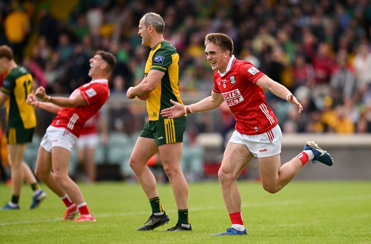 Tommy Walsh of Cork celebrates against Donegal. Picture: Ramsey Cardy/Sportsfile