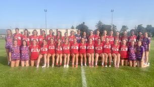 <p>The Cork team that lost to Kildare in the AirNav All-Ireland Ladies Football U16A Championship semi-final in Fethard Town Park, Tipperary.</p>