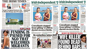 What the papers say: Friday's front pages