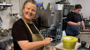 <p>Eleanor Warnes in Blue Cottage Kitchen. “I’m up at 5am every morning!” she says. “I get great satisfaction from making people happy"</p>