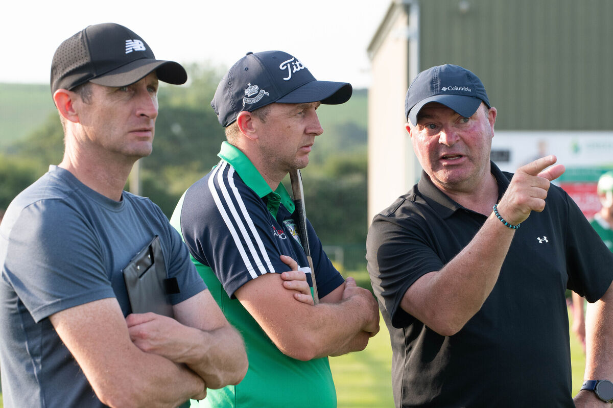 Killeagh's management team members Bernard Rochford, Colin Fogarty and James O'Connor. Picture: Howard Crowdy