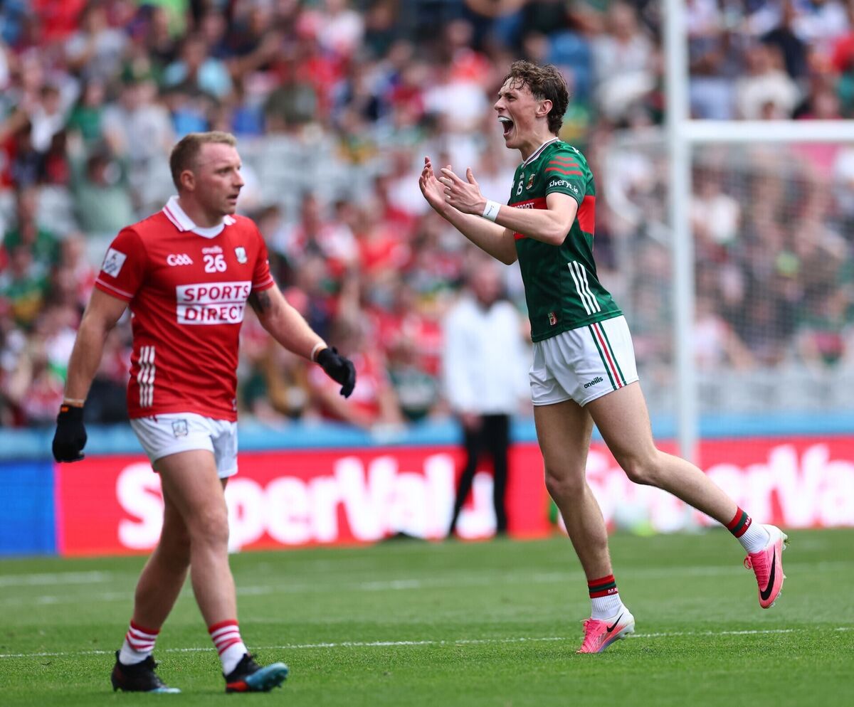 Cork vs Mayo: Mayo’s Kobe McDonald at the final whistle 