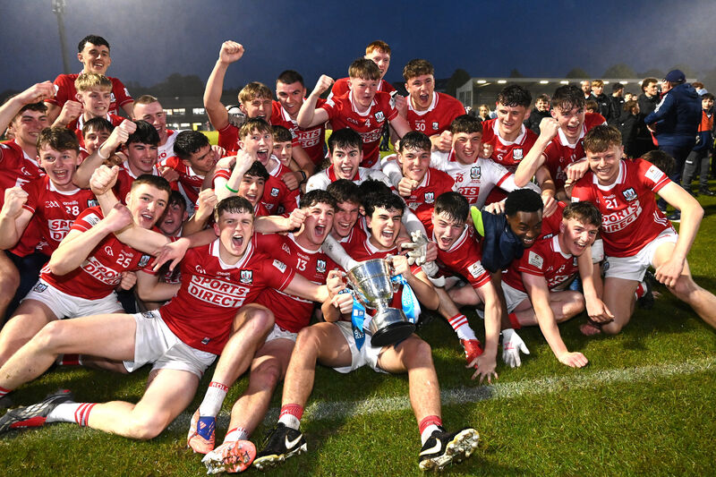 Cork minor captain Joe Miskella and players celebrate after defeating Kerry in the Munster final this year. Picture: Eddie O'Hare Cork minor captain Joe Miskella and players celebrate after defeating Kerry in the Munster final this year. Picture: Eddie O'Hare