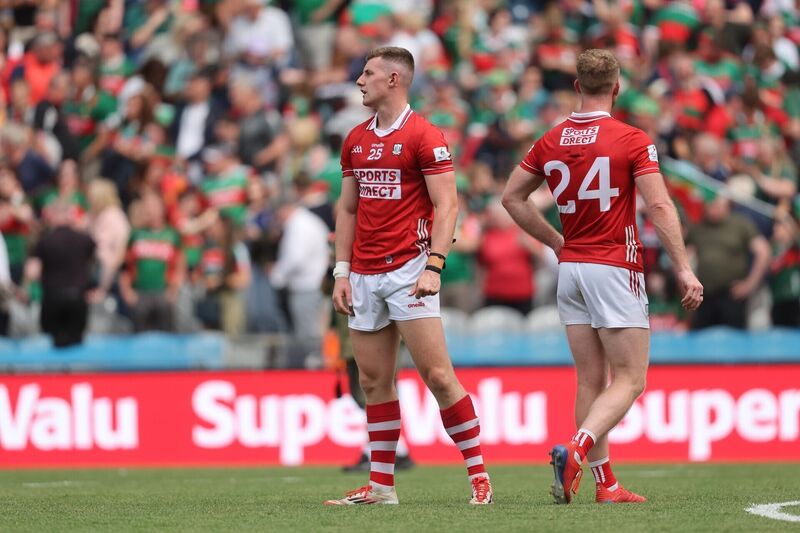 Cork's Conor Corbett dejected after loss to Mayo. Picture: Bryan Keane/INPHO Cork's Conor Corbett dejected after loss to Mayo. Picture: Bryan Keane/INPHO