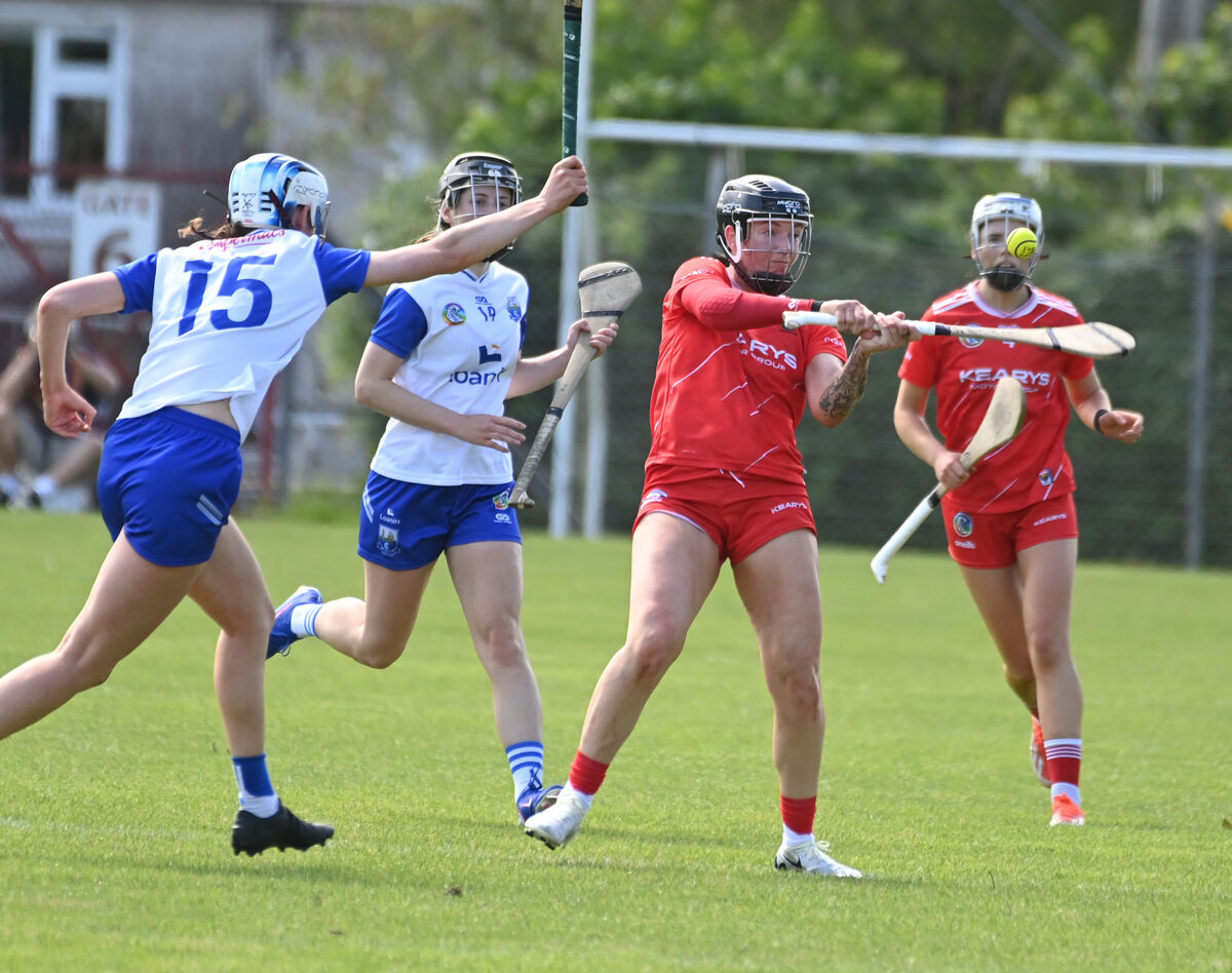 Cork's Ashling Thompson shoots from Waterford's Mairead O'Brien. Picture: Eddie O'Hare