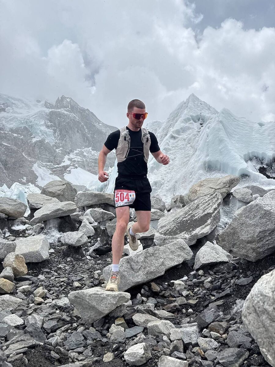 Brian summited Island Peak before undertaking the marathon. Brian summited Island Peak before undertaking the marathon.