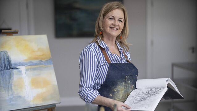<p>Artist Monica Jones has launched a creative art studio in Baltimore, White Willow Studio.  Picture: Clare Keogh </p>