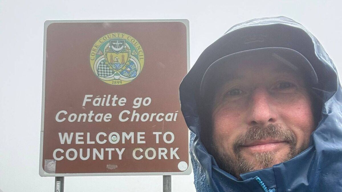 Man set to finish 2,060km trek from Donegal to Cork today