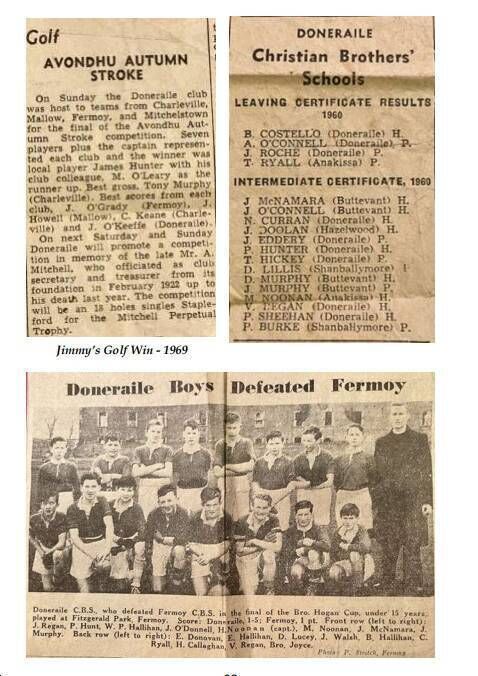 Cherished cuttings from the Cork Examiner that were kept in Margaret Hunter's teapot, detailing her children's achievements. Her son, Patsy, shares his memories of growing up in Doneraile today Cherished cuttings from the Cork Examiner that were kept in Margaret Hunter's teapot, detailing her children's achievements. Her son, Patsy, shares his memories of growing up in Doneraile today