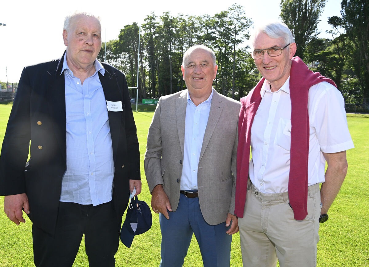 Willie Vereker, John Roche and Martin McDonnell members of the UCC team celebrating the 50th anniversary of 1976 Fitzgibbon Cup win over Maynooth at a reception held at the Mardyke. Picture: Eddie O'Hare Willie Vereker, John Roche and Martin McDonnell members of the UCC team celebrating the 50th anniversary of 1976 Fitzgibbon Cup win over Maynooth at a reception held at the Mardyke. Picture: Eddie O'Hare