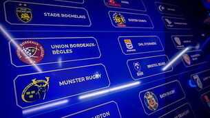 A view of the Investec Champions Cup Draw pools after the draw 1/7/2026