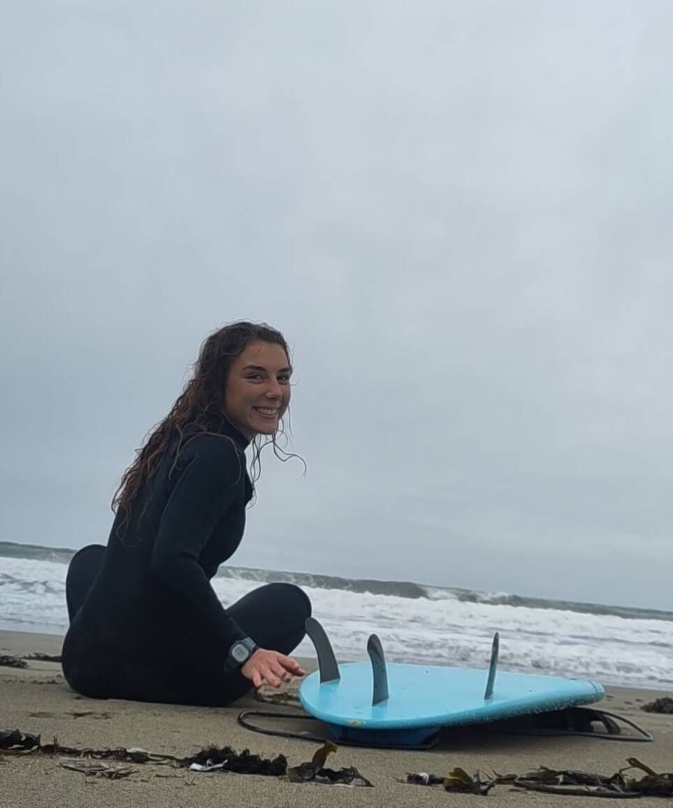 Emma enjoys indulging in her favourite sport of surfing at Garrettstown and Inch beaches in Cork Emma enjoys indulging in her favourite sport of surfing at Garrettstown and Inch beaches in Cork