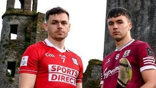 <p>HEAD TO HEAD: Mark Coleman of Cork and Aaron Niland of Galway. Photo by Brendan Moran/Sportsfile</p>