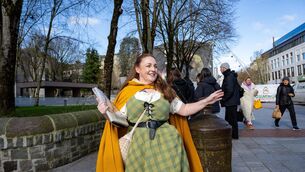 <p>Angela Newman of Hysterical Histories on one her tours in Cork city. Picture Chani Anderson</p> <p>Angela Newman of Hysterical Histories on one her tours in Cork city. Picture Chani Anderson</p>