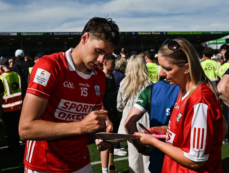 Cork's Alan Walsh of Cork signs an autograph following the All-Ireland SHC quarter-final win over Offaly at FBD Semple Stadium. Picture: Paul Phelan/Sportsfile Cork's Alan Walsh of Cork signs an autograph following the All-Ireland SHC quarter-final win over Offaly at FBD Semple Stadium. Picture: Paul Phelan/Sportsfile