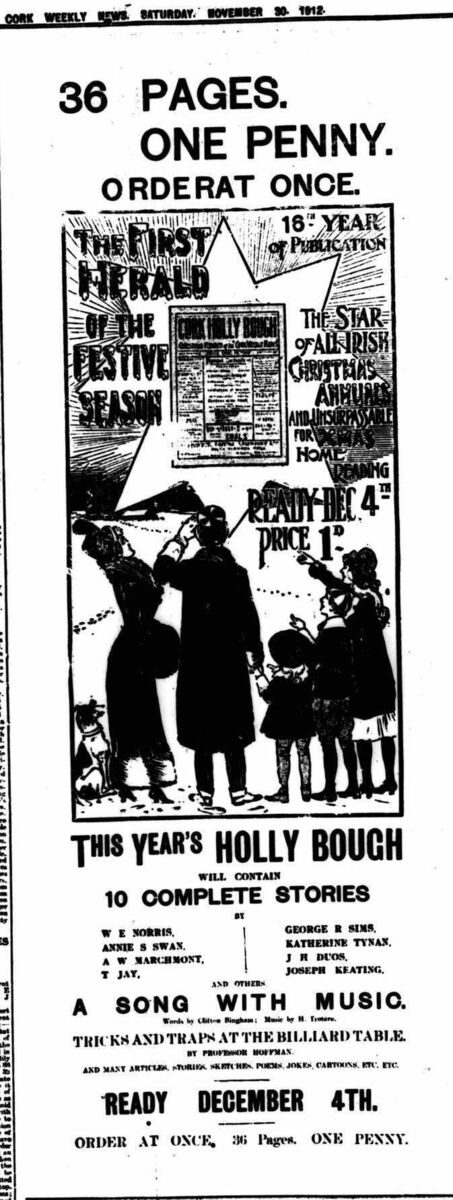 An ad for the Holly Bough in 1912. An ad for the Holly Bough in 1912.