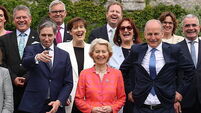 Ursula von der Leyen and EU commissioners meet Irish ministers in Cork