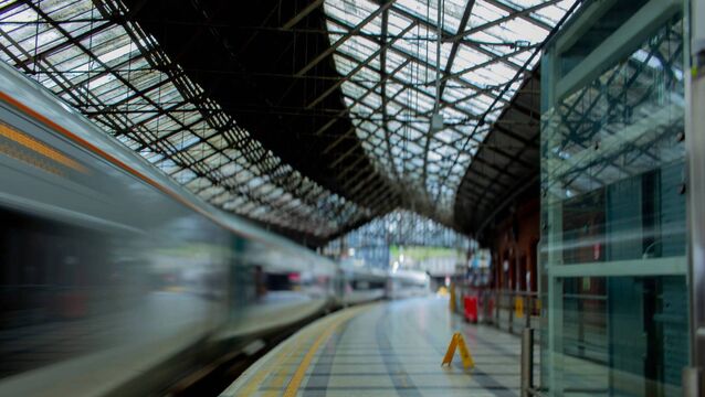 <p>In Am (On Time), the winning photo by Jessica Dale of Cork Kent station.</p>