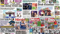 What the papers say: Saturday's front pages What the papers say: Saturday's front pages