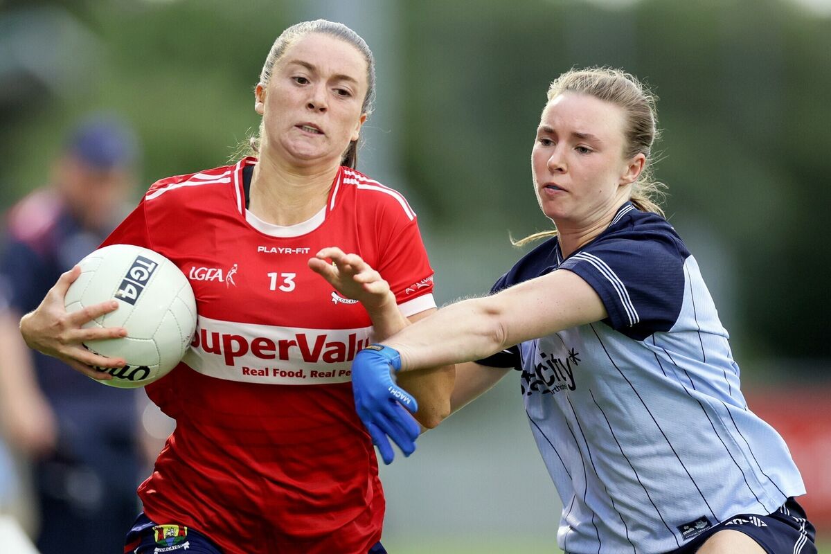 Cork's Leah Hallihan and Hannah Leahy of Dublin in action. Picture: INPHO/Laszlo Geczo Cork's Leah Hallihan and Hannah Leahy of Dublin in action. Picture: INPHO/Laszlo Geczo
