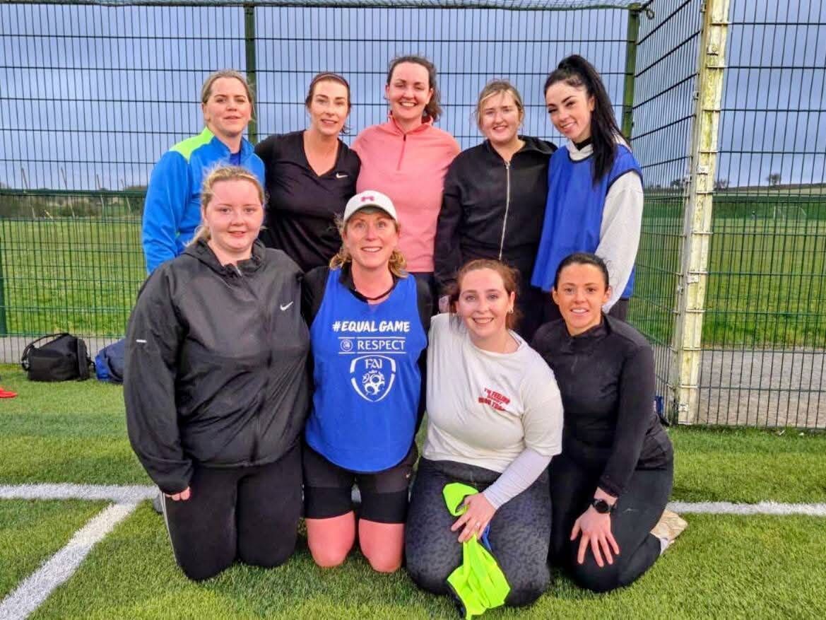 Some members of the recently established Women's Social Soccer at Ballinhassig AFC. BOC Some members of the recently established Women's Social Soccer at Ballinhassig AFC. BOC