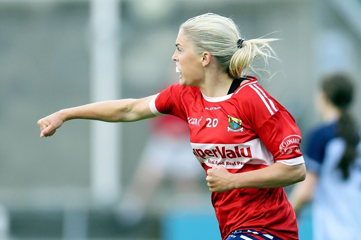 Dublin vs Cork: Cork's Abigail Ring celebrates scoring her side’s second goal Dublin vs Cork: Cork's Abigail Ring celebrates scoring her side’s second goal