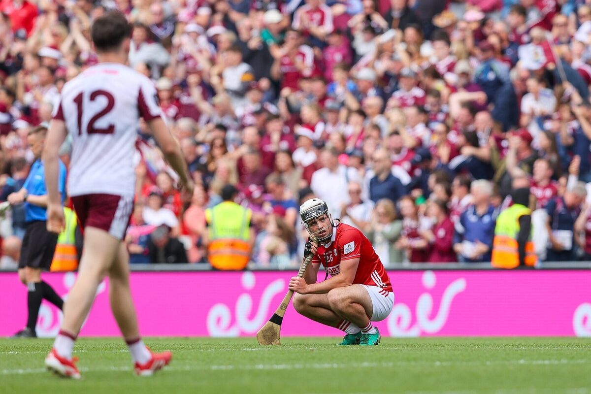 Barry Walsh shows his disappointment after the defeat to Galway. Cork will now have to put their faith in the younger players. Picture: INPHO/Tom O’Hanlon