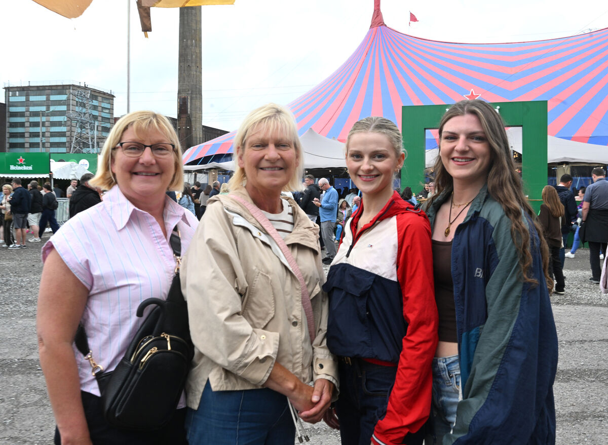 Susan Delaney, Ann Sampson and daughters Kate and Joy, from Cork City at the Christy Moore gig. Susan Delaney, Ann Sampson and daughters Kate and Joy, from Cork City at the Christy Moore gig.