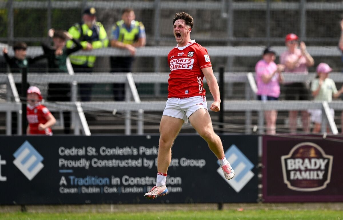 Tom Whooley of Cork celebrates. Picture: Sam Barnes/Sportsfile Tom Whooley of Cork celebrates. Picture: Sam Barnes/Sportsfile