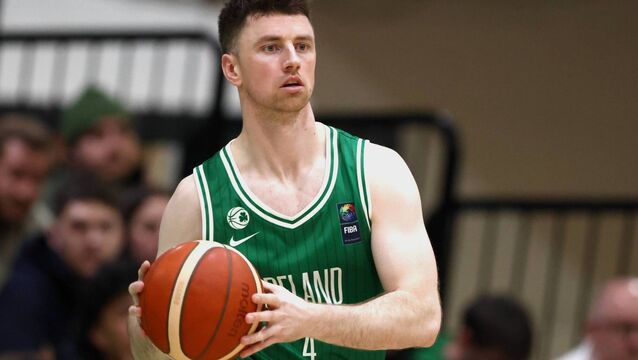 <p>Adrian O'Sullivan of Ireland during the FIBA EuroBasket 2029 Pre-Qualifiers Group A match between Ireland and Luxembourg. Pic: Paul Phelan/Sportsfile</p>