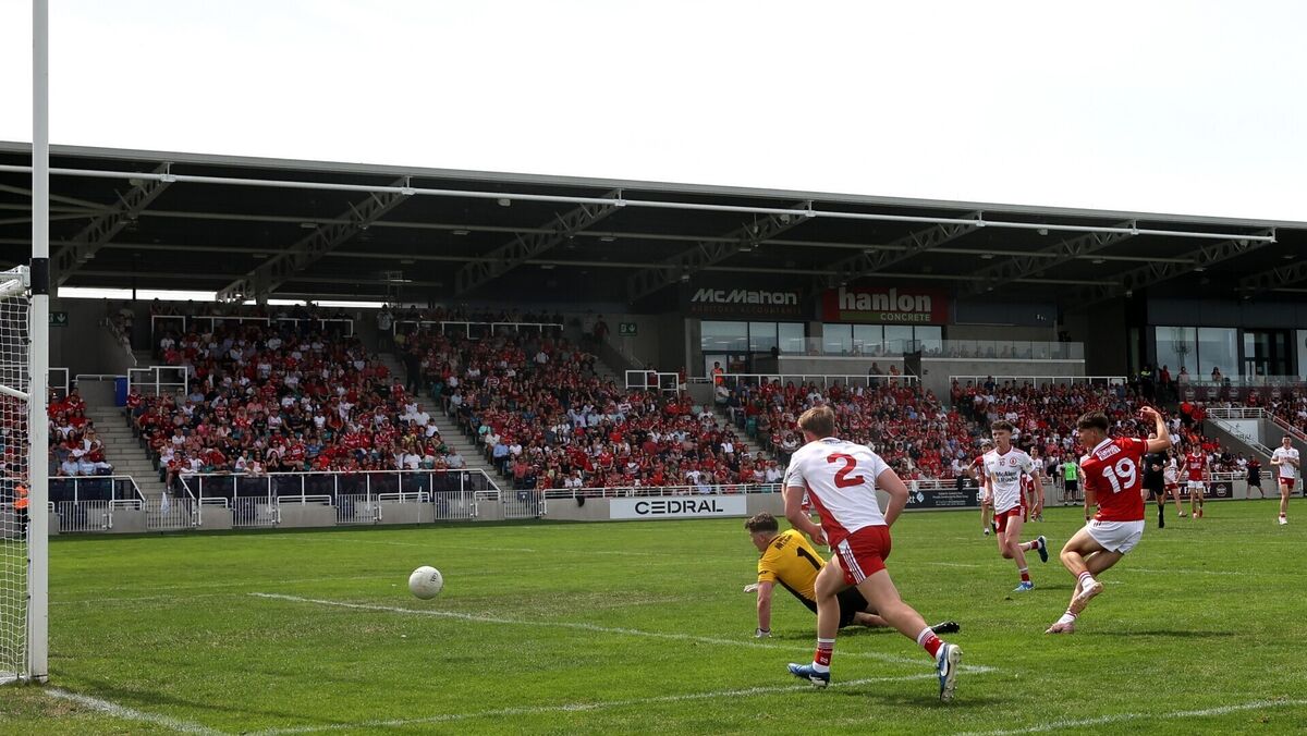 Cork's Alex O'Herlihy scores a goal. Picture: Bryan Keane/INPHO Cork's Alex O'Herlihy scores a goal. Picture: Bryan Keane/INPHO