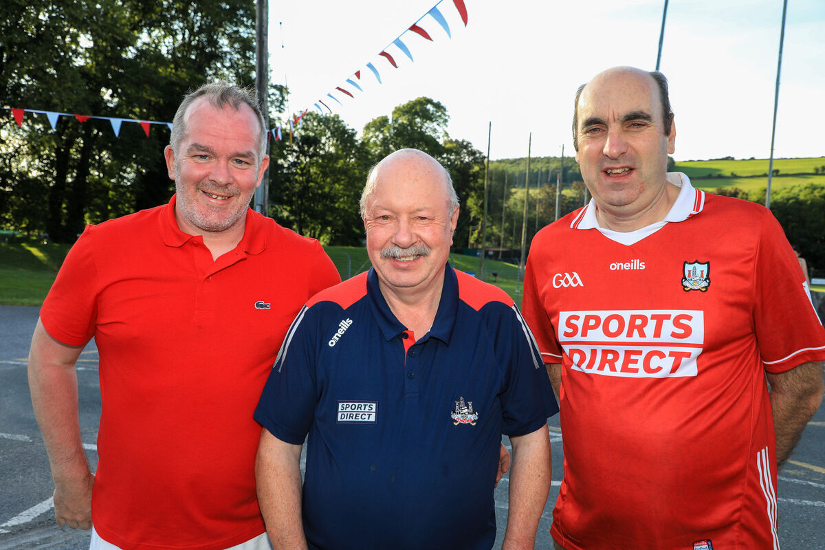 John Stack, Tony McAuliffe and Steven Lynch at the homecoming for the Cork minor footballers at Ballincollig GAA after they defeated Tyrone in the All-Ireland final. Picture: David Creedon John Stack, Tony McAuliffe and Steven Lynch at the homecoming for the Cork minor footballers at Ballincollig GAA after they defeated Tyrone in the All-Ireland final. Picture: David Creedon
